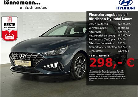 Hyundai i30 i30cw T-GDI TREND 48V DCT+NAVI+RÜCKFAHRKAMERA+SITZ-/LENKRADHEIZUNG+PARKPILOT VO+HI+LED TAGFAHRLI