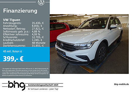 VW Tiguan 2.0TDI SCR DSG Life LED Navi connect Kamera Winterpaket ACC-Front-Lane-As