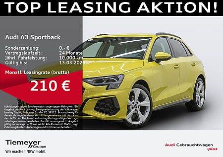 Audi A3 Sportback 30 TDI S LINE LM18 AHK OPTIKPKT SITZHZ