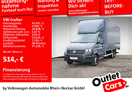 VW Crafter 50 2.0 TDI Koffer lang DSG Ladebühne Doppelachse Klima uvm