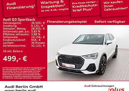 Audi Q3 Sportback S line 40 TFSI qu. S tr. LED RFK NAVI