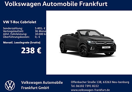 VW T-Roc Cabriolet R-Line 1.5 l TSI OPF 110 kW (150 PS) 7-Gang-Doppelkupplungsgetri ebe DSG