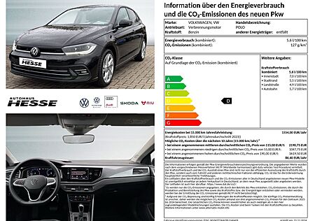 VW Polo Style 1,0 l TSI OPF 70 kW (95 PS) 7-Gang-Doppelkupplungsgetriebe DSG