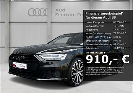 Audi S8 4.0 TFSI quattro Laserlicht Luftfederung StandHZG Monitore Kopfst. TV