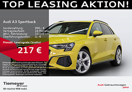 Audi A3 Sportback 30 TDI S LINE AHK LM18 OPS NAVI