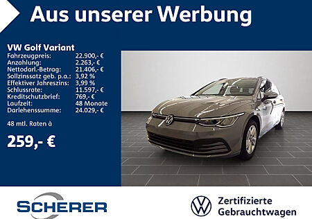 VW Golf Variant Golf VIII Variant 1.0 TSI Life, Navi, Sitzh., ACC, APP, Allwetter