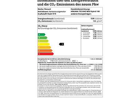 Renault Arkana Techno 1.3 TCe 140 Mild-Hybrid EU6e TECHNO Mild Hybrid 140EDC