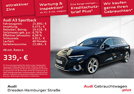 Audi A3 Sportback 40TFSI e Advanced LED Navi AHZV ACC