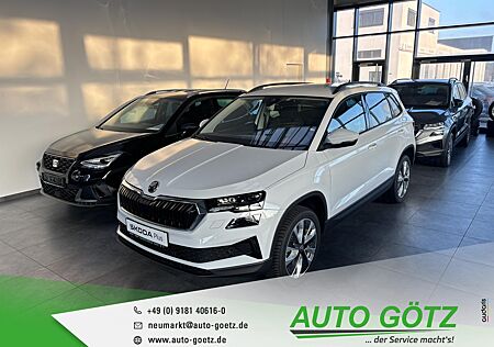 Skoda Karoq Style DSG AHK*Navi*DAB*LED*Tempomat*SmartLink*DigiCockpit*elektr. Heckkl.*Kamera*Kessy*Freispr.*Sitzheiz*PDC*vo+hi*Alu*LichtAssist*Connect*Sunset*ZV*EFH*Ladeboden*Lenkradheiz*Nebel*Armlehne*Metallic