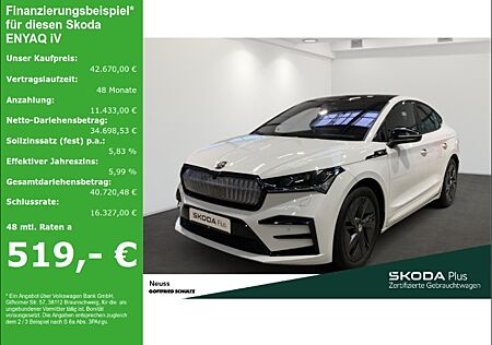 Skoda Enyaq iV Coupe RS DSG 220kW 82 kWh BATTERIE PANO CARPLAY