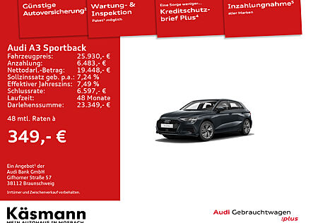 Audi A3 Sportback 30 g-tron B&O NAV LED SHZ ACC