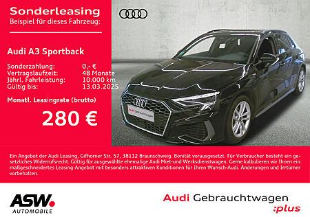 Audi A3 Sportback Sline 30TDI Stroni Navi LED AHK ACC // Sofort Verfügbar