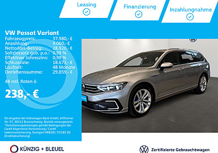 VW Passat Variant GTE 1.5 TSI DSG Plug-In Hybrid Gar. bis 01/2029*Nav*StHz*LED*Kam*