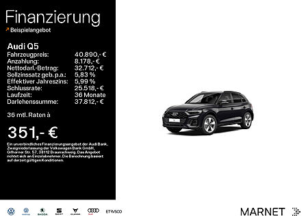 Audi Q5 45 TFSI quattro*S line*Stadt/Tour* connect*Navi*Einparkhilfe*Tempomat*