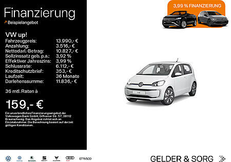 VW Up e-! move Klima*EPH*GRA*DAB+