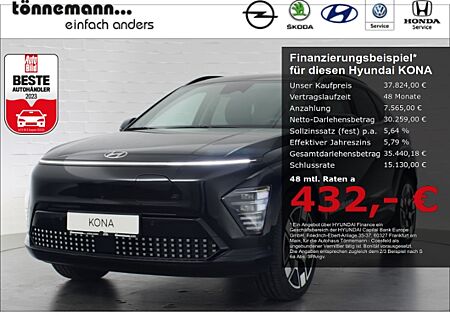 Hyundai Kona EV PRIME 65,4kWh+LEDER+BOSE+ASSISTENZ-PAKET+19 ZOLL ALUFELGEN