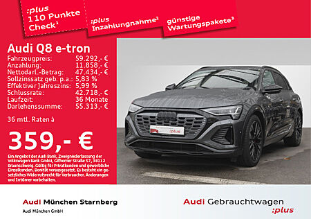 Audi Q8 e-tron 50 S line Edition Matrix LED Pano Kameras AHK ACC