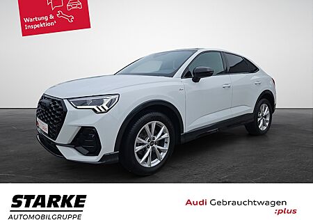 Audi Q3 Sportback 35 TFSI S tronic S line NaviPlus LED Pano SHZ APS-Plus ACC GRA Kamera OptikPaket-schwarz