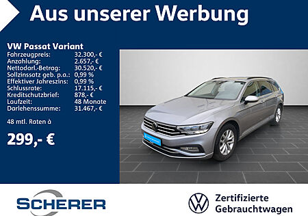 VW Passat Variant BUSINESS 2.0 TDI, DSG, NAVI, AHK, LED