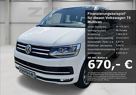 VW T6 Multivan Generation Six 2.0 TDI DSG StandHZG AHK-abnehmbar Navi Leder LED ACC