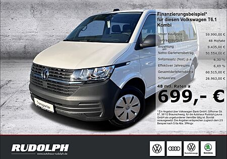 VW T6 Kombi T6.1 Kombi LR 9-Sitzer 2.0 TDI 6-Gang Navi Klima Rückfahrkam.