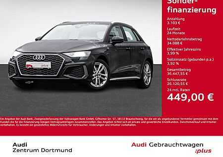 Audi A3 Sportback 35 S LINE AHK CAM LM17 NAVI+ SITZHZ