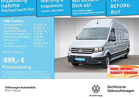 VW Crafter 35 2.0 TDI LR superhoch DSG Klima PDC Navi uvm