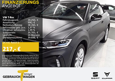 VW T-Roc Cabrio 1.5 TSI DSG R-LINE EDITION BLACK+ UPE61 MATT LM19 LEDER