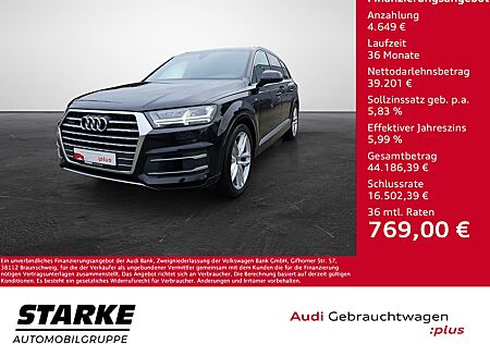 Audi Q7 50 TDI tiptronic quattro S line NaviPlus LED Allradlenkung 21-Zoll Pano Kamera SHZ v+h APS-Plus Memory