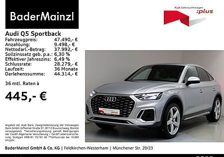 Audi Q5 Sportback 40 TDI quattro S line AHK Pano HUD