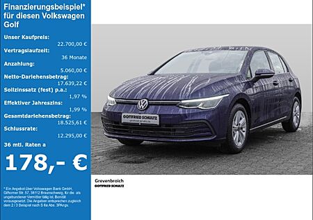 VW Golf VIII 1.5 TSI Life LED car play SHZ