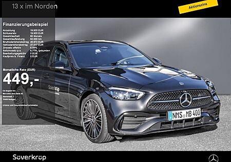 Mercedes-Benz C 220 d T AMG NIGHT DISTR SPUR PANO 360 AHK PDC