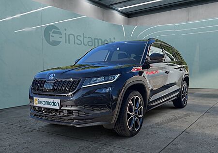 Skoda Kodiaq 2.0 TDI DSG 4x4 RS LEDER CANTON PANO 360 KAMERA ACC STANDHEIZUNG NAVI PDC 20 CONNECT DAB MEMORY-SITZ