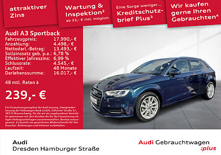 Audi A3 Sportback 1.0TFSI Design LED B&O Navi Standhz