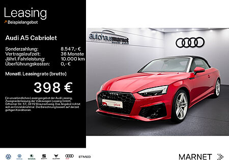 Audi A5 Cabriolet 40 TDI quattro comp. edition S line*Navi*Matrix*HUD*AHK*PDC*Virtual Cockpit*Kamera