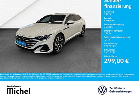 VW Arteon Shooting Brake 2.0 TDI DSG 4M R-Line 4Motion IQ-Light TravelAssist Navi AHK Alu-19Zoll