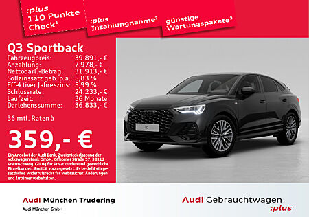 Audi Q3 Sportback 45 TFSI quattro S line MMI+ LED