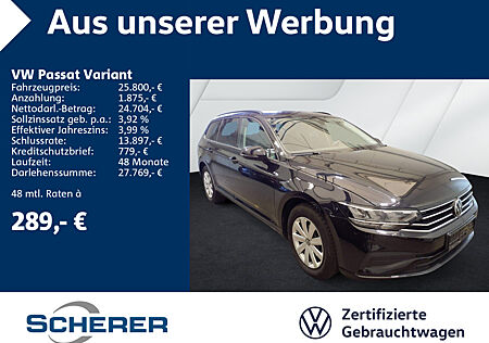 VW Passat Variant 2.0 TDI NAVI AHK APP AirCare Climatronic