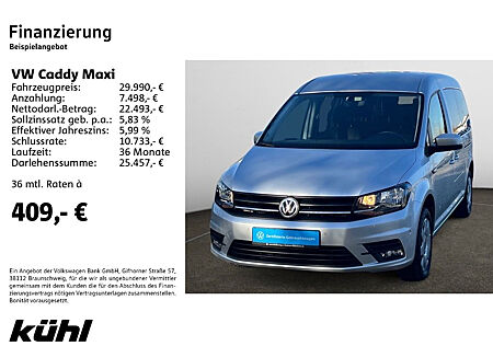 VW Caddy Maxi 2.0 TDI 7. SItzer Trendline Rollstuhlrampe