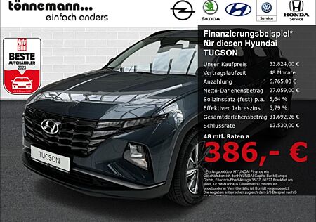 Hyundai Tucson HEV SELECT AT+NAVI+RÜCKFAHRKAMERA+SITZHEIZUNG+SCHALTWIPPEN+LED TAGFAHRLICHT+PARKPILOT