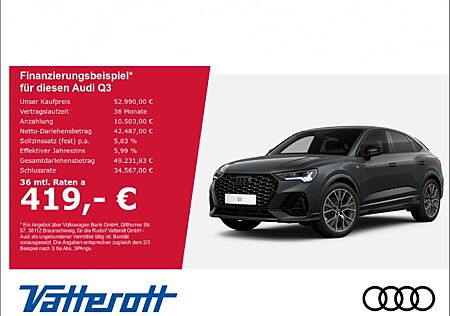 Audi Q3 Sportback S line 35 TDI AHK ACC Matrix Navi ParkAssist