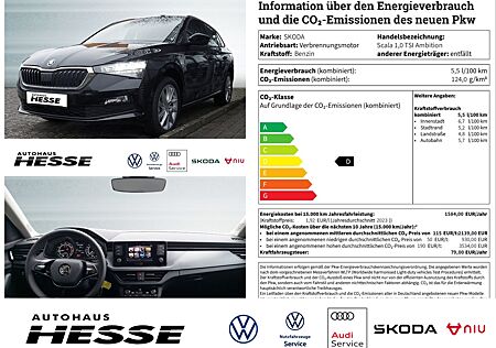 Skoda Scala 1,0 TSI Ambition, 17 Alu, LED, beh. MFL, PDC h., Klima, Bluetooth,Sitzhzg