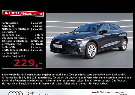 Audi A3 Sportback 30 TFSI LED NAVI PDC Virtual GRA