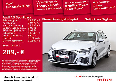 Audi A3 Sportback TFSI e S line S tr. MATRIX NAVI DAB