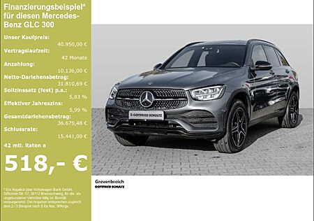 Mercedes-Benz GLC 300 de 4Matic AMG Line Night Paket Burmester Totwinkel Rear View