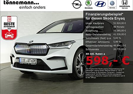 Skoda Enyaq iV 85 COUPE SPORTLINE+AHK+NAVI+SITZ-/LENKRADHEIZUNG+LED-SCHEINWERFER