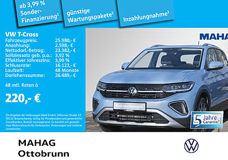 VW T-Cross 1.0 TSI STYLE Navi MatrixLED Kamera 6-Gang