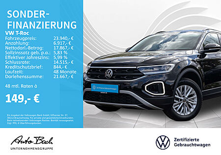 VW T-Roc 1.0 TSI LIFE, LED, Standheizung, Rückfahrkamera, App-Connect, Soundsystem