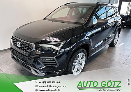 Seat Ateca FR DSG 5-Jah Garantie* AHK-Vorb.*Navi*DAB*VZE*LED*ACC*SmartLink*DigiCockpit*elektr. Heckkl.*Kamera*ParkAssist*Kessy*BlindSpot*Freispr.*Sitzheiz*PDC*vo+hi*Alu*LichtAssist*SpurAssist*Connect*Sunset*ZV-Funk*4xEFH*Ladeboden*Lenkradheiz*beheiz.Frontscheibe*Nebel*Reserverad*Armlehne*Metallic