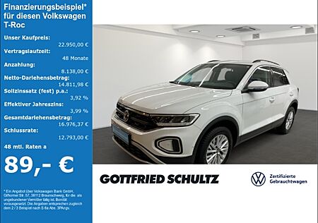 VW T-Roc Life 1.0 TSI LED Navi Einparkhilfe DAB digitales Cockpit Apple CarPlay Android Auto